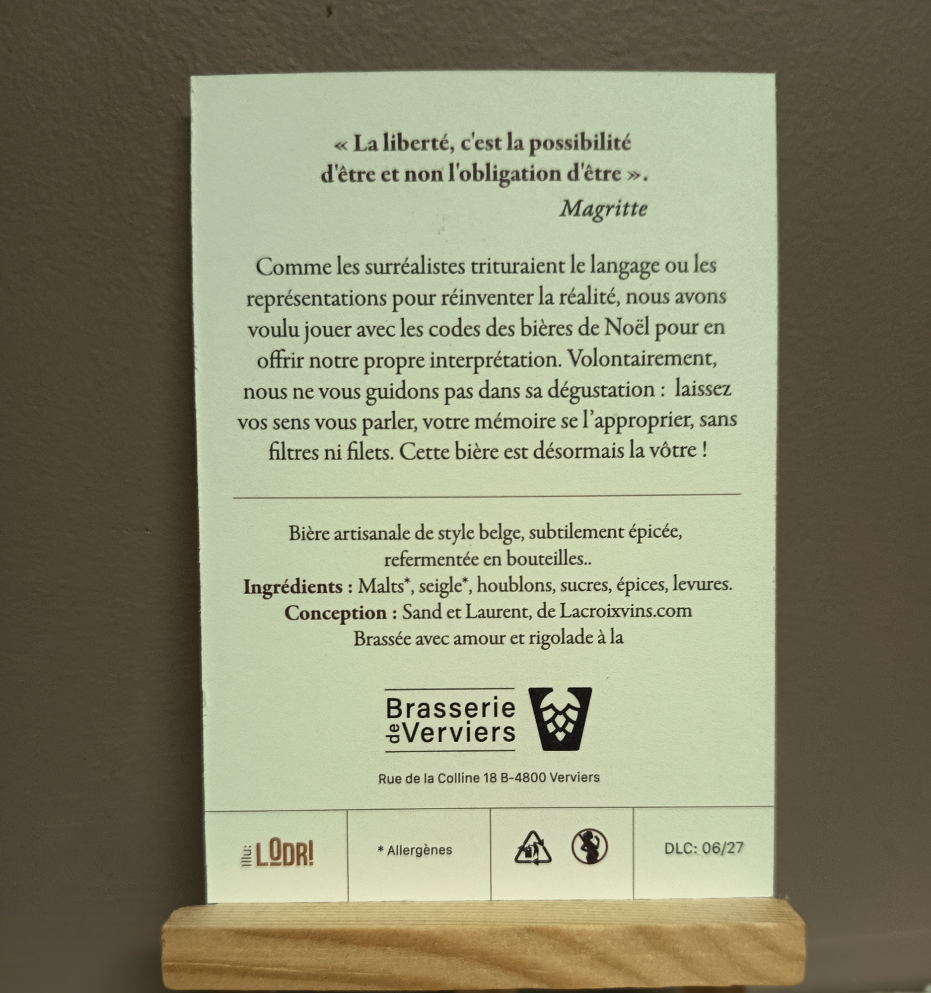 Super Wombat Ceci n&rsquo;est pas une bière de Noël