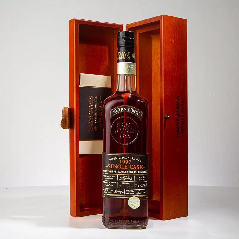 Saint-James- single casck – très vieux rhum agricole – martinique – 1997 –